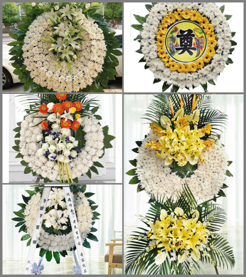 湖南常德武陵区白鹤山乡赵公桥村花圈速递